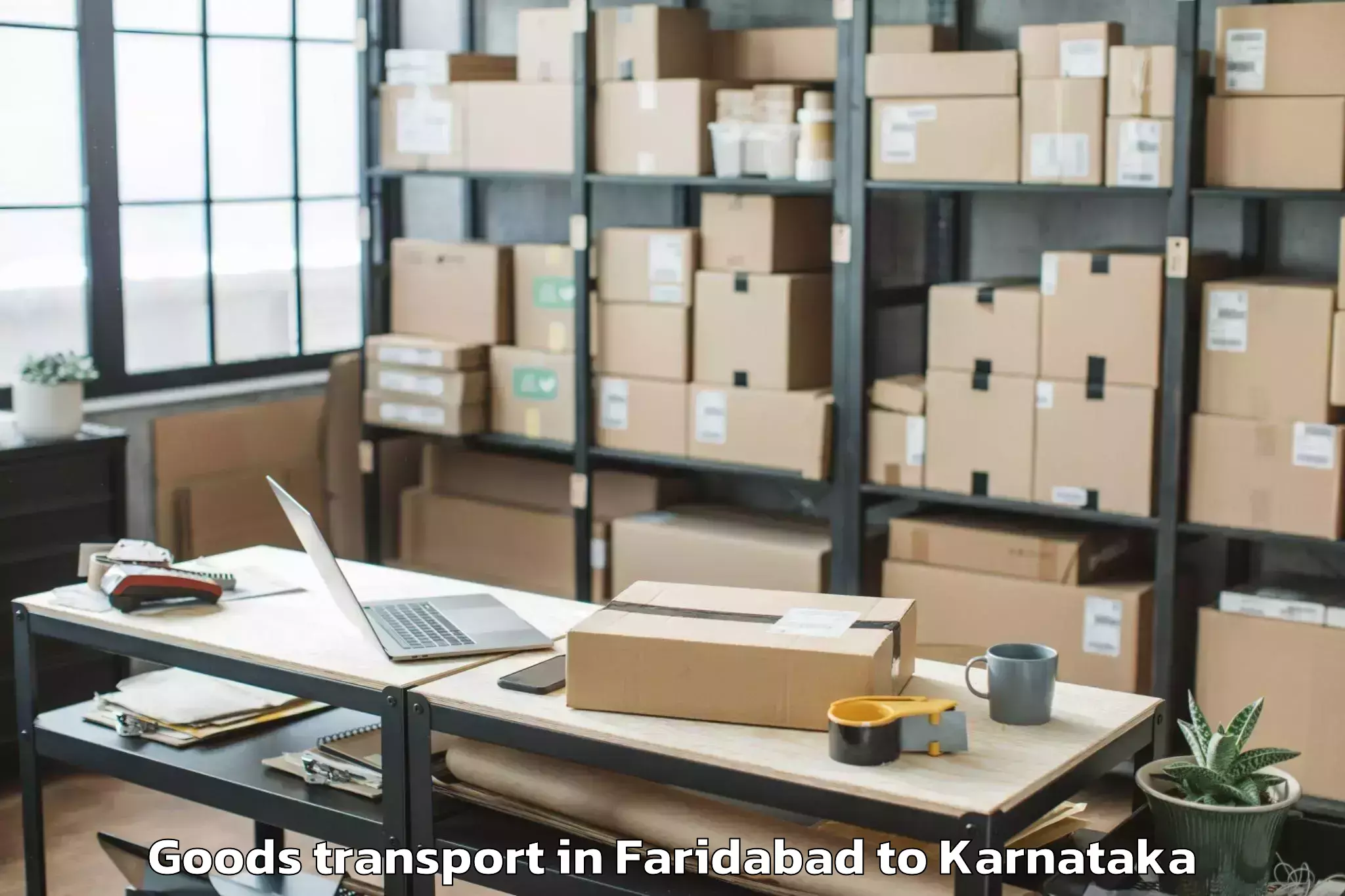 Get Faridabad to Ponnampet Goods Transport